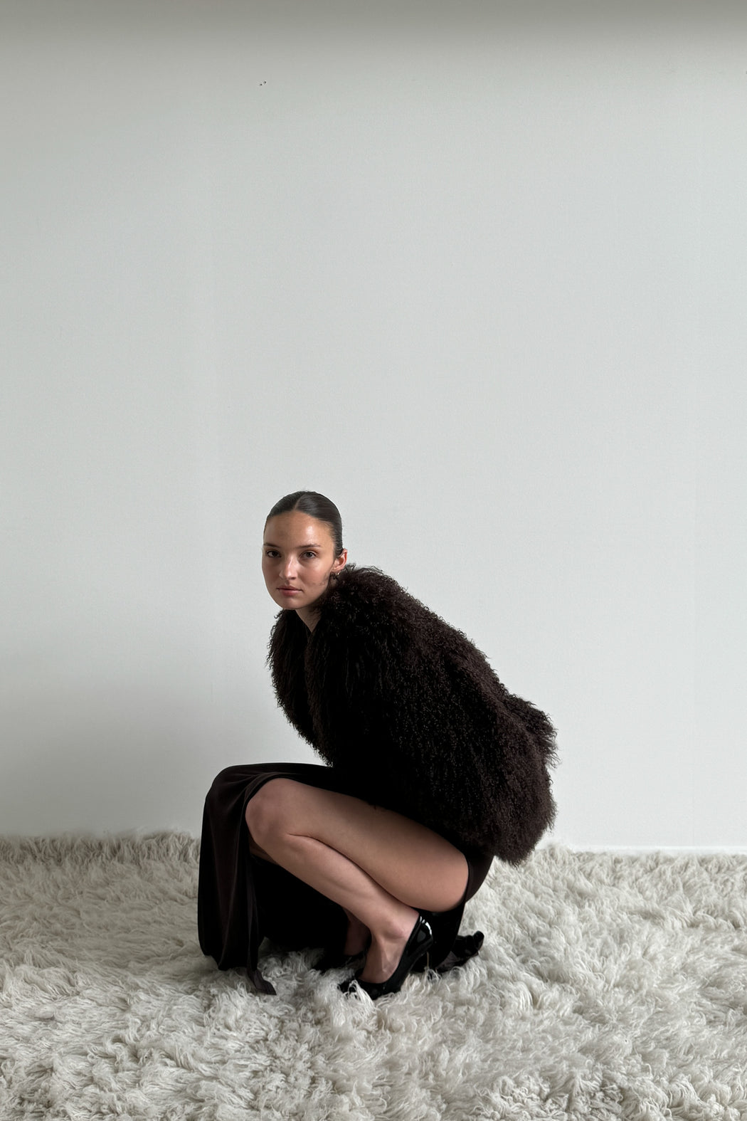 Envelope1976 All Night jacket short - Shearling Jacket Brown