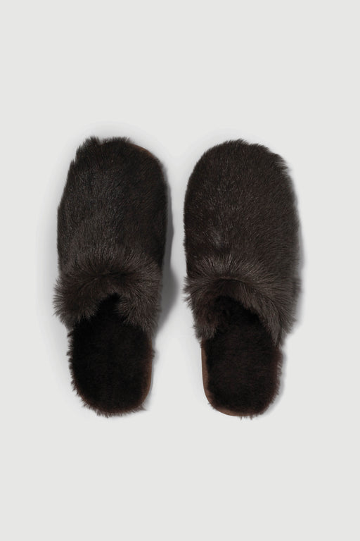 Envelope1976 Lodge slippers Shoes Dark brown