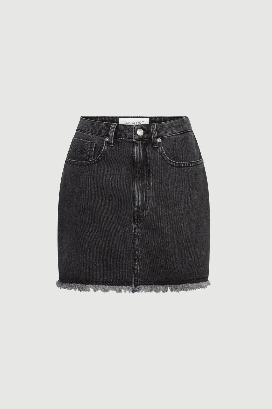 Envelope1976 Parton skirt - Organic cotton Skirt Washed black