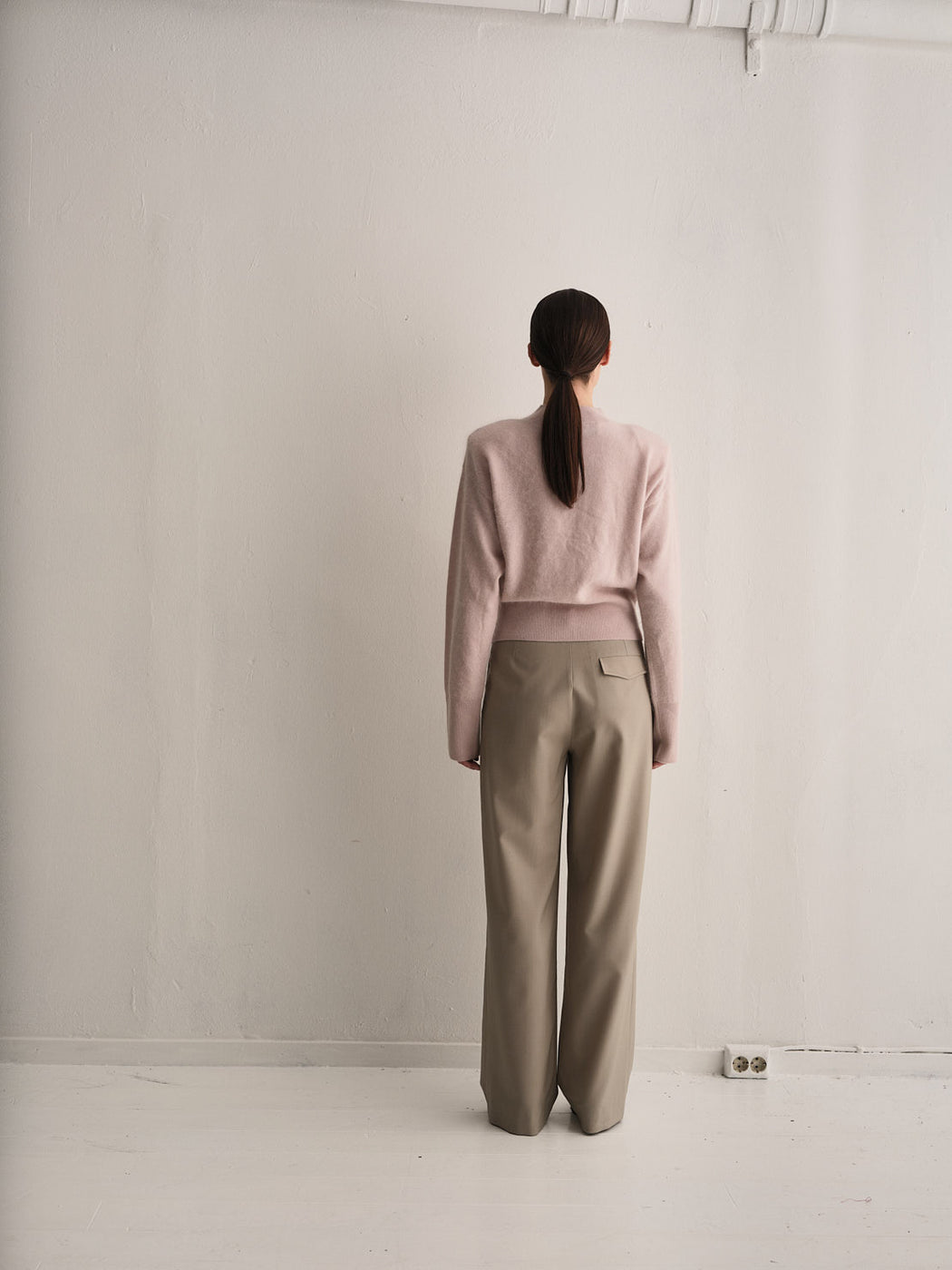 Envelope1976 Sky knit Sweater Soft pink
