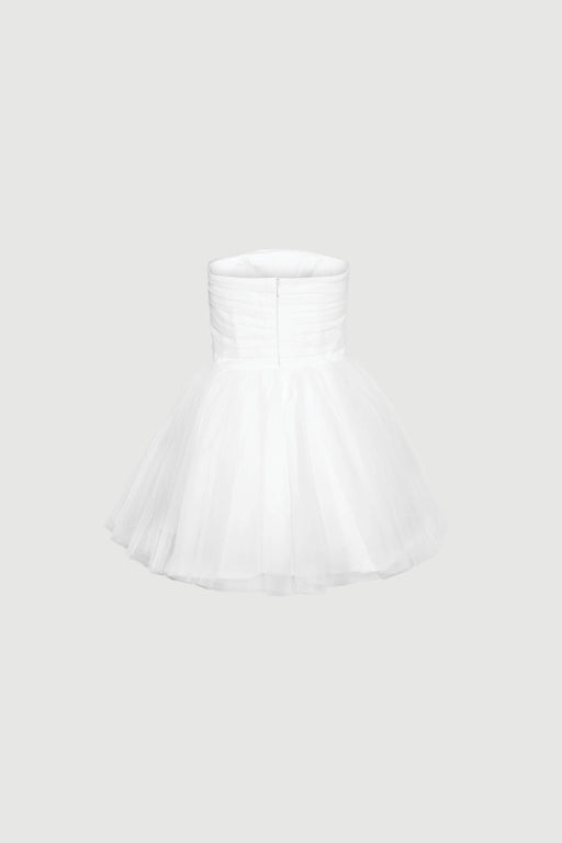 Envelope1976 Swan dress short - Leftover fabric Dress White