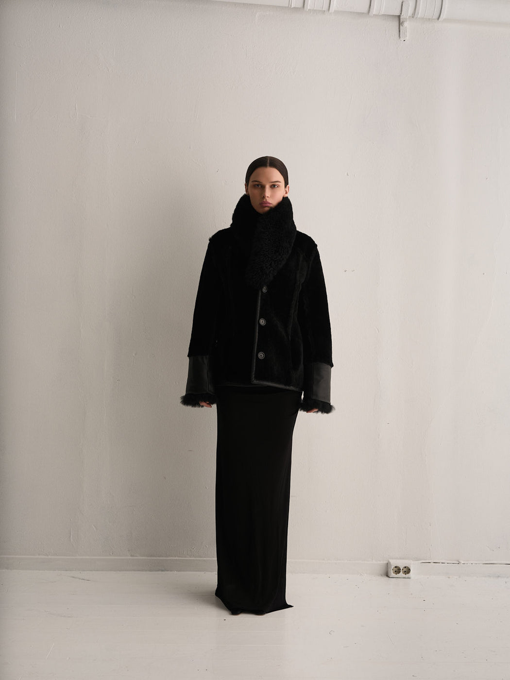 Envelope1976 Woodstock jacket short Jacket Black